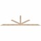 Ekena Millwork Saratoga Smooth Timber Gable Bracket, Douglas Fir, 96"W x 24"H x 1 1/2"D x 3 1/2"F, 6/12 Pitch GBW096X24X0204SAR00SDF - alternate 1
